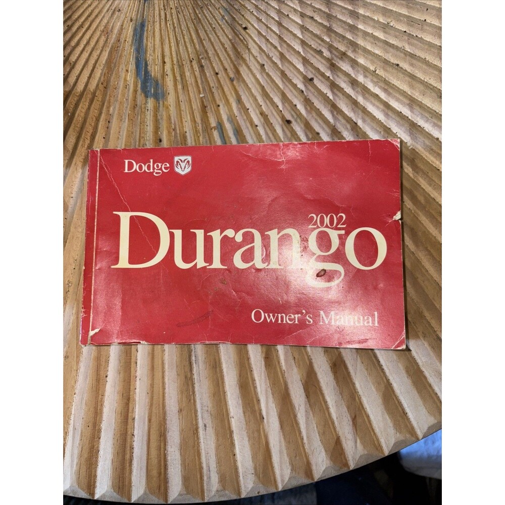 2002  DODGE DURANGO    OWNERS MANUAL